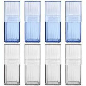 8Pcs Mini Portable Dental Floss Storage Box, Flosser Band-Aid Toothpick Holder Cotton Swab Boxs Travel Storage Case, Transparent Small Dispenser Container for Small Item Storage 8Pcs Mini Portable Dental Floss Storage Box, Flosser Band-Aid Toothpick Holder Cotton Swab Boxs Travel Storage Case, Transparent Small Dispenser Container for Small Item Storage