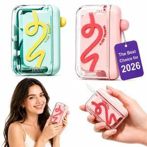 Floss Pick Dispenser Automatic Pop-Up Refillable Dental Floss Holder Portable Travel Storage Case for Tooth Picks Mini Floss Container for Purse Pocket Bathroom 2 Pack Pink & Green Floss Pick Dispenser Automatic Pop-Up Refillable Dental Floss Holder Portable Travel Storage Case for Tooth Picks Mini Floss Container for Purse Pocket Bathroom 2 Pack Pink & Green