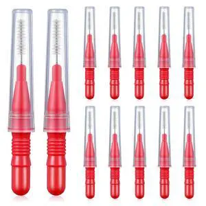 50 Pcs Care Tool Interdental Tooth Floss: Plastic Tooth Floss Toothpick 2.5mm, Dental Head for Daily Oral Hygiene, Teeth Cleaning Tool & Oral Care Accessories for Home & Travel, Red 50 Pcs Care Tool Interdental Tooth Floss: Plastic Tooth Floss Toothpick 2.5mm, Dental Head for Daily Oral Hygiene, Teeth Cleaning Tool & Oral Care Accessories for Home & Travel, Red