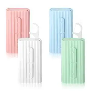 4 Pcs Portable Dental Floss Dispenser Refillable Dental Flossers Case Automatic Travel Floss Pick Organizer Pocket Floss Boxes with 40 Floss Picks for Cleaning Teeth 4 Pcs Portable Dental Floss Dispenser Refillable Dental Flossers Case Automatic Travel Floss Pick Organizer Pocket Floss Boxes with 40 Floss Picks for Cleaning Teeth