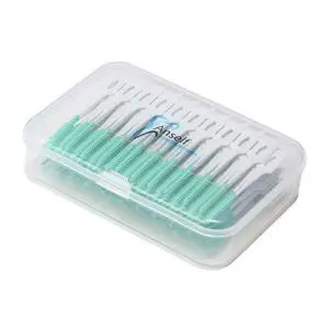 160PCS Interdental Brushes Ultra Tight Bristles Tooth Interdental Cleaners Silicone Toothpick Brush Disposable Teeth Soft Picks, Green 160PCS Interdental Brushes Ultra Tight Bristles Tooth Interdental Cleaners Silicone Toothpick Brush Disposable Teeth Soft Picks, Green