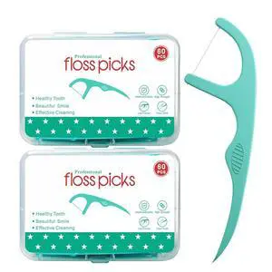 Dental Floss Picks,120 Count Tooth Picks Flossers, 2 Travel Cases,Strong & Smooth Toothpick,Keep Teeth Clean(Pack of 2, 120) Dental Floss Picks,120 Count Tooth Picks Flossers, 2 Travel Cases,Strong & Smooth Toothpick,Keep Teeth Clean(Pack of 2, 120)