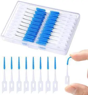 220 PCS Dental Floss Picks, Soft Toothpicks Brush for Teeth, Blue | Silicone interdental Brush, Floss Picks for Teeth Cleaning, Toothpicks Brush Between Teeth, Tooth Flossing Brush with Case 220 PCS Dental Floss Picks, Soft Toothpicks Brush for Teeth, Blue | Silicone interdental Brush, Floss Picks for Teeth Cleaning, Toothpicks Brush Between Teeth, Tooth Flossing Brush with Case