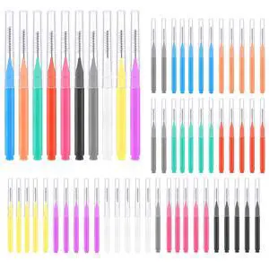 100 Pcs Interdental Brushes, 6 Sizes Braces Flossers for Cleaner | Braces Brush Soft Dental Brushes Toothpicks Dental Floss Picks Dental for Braces Oral Cleaning(10 Colors) 100 Pcs Interdental Brushes, 6 Sizes Braces Flossers for Cleaner | Braces Brush Soft Dental Brushes Toothpicks Dental Floss Picks Dental for Braces Oral Cleaning(10 Colors)