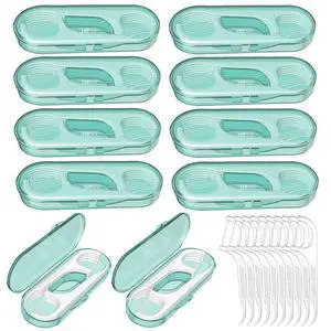 10 Pack Flosser Dispenser Dental Floss Case, Mini Floss Picks, Professional Toothpicks with Travel Case, Travel Purse Essentials for Teeth Cleaning, Portable and Hygienic 10 Pack Flosser Dispenser Dental Floss Case, Mini Floss Picks, Professional Toothpicks with Travel Case, Travel Purse Essentials for Teeth Cleaning, Portable and Hygienic