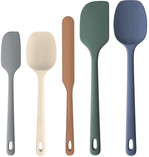 5 Pieces Silicone Spatulas Set, Heat Resistant Rubber Spatula | Food Grade Silicone, Heat Resistant Up to 600°F, Upgrade Strong Handle, Safe for Nonstick Cookware,Ideal for Cooking & Baking 5 Pieces Silicone Spatulas Set, Heat Resistant Rubber Spatula | Food Grade Silicone, Heat Resistant Up to 600°F, Upgrade Strong Handle, Safe for Nonstick Cookware,Ideal for Cooking & Baking