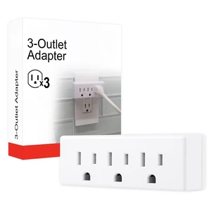 Outlet Extender, 3 Outlet Multi Plug Wall Power Splitter | 3 Prong Multiple Plug Wall Adapter, Electrical Expander, Home Office Dorm Essentials, UL Safety Listed, White, 52203 Outlet Extender, 3 Outlet Multi Plug Wall Power Splitter | 3 Prong Multiple Plug Wall Adapter, Electrical Expander, Home Office Dorm Essentials, UL Safety Listed, White, 52203
