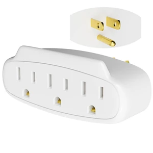 3 Prong Power Strip 3-Outlet Extender Wall Charger, Space Saving 3 in 1 Multi Plug Outlet Adapter Splitter,Travel Essentials,ETL Listed 125V 15A 1875W for Home,Office-Firm Mini Light Wall Tap with Lip 3 Prong Power Strip 3-Outlet Extender Wall Charger, Space Saving 3 in 1 Multi Plug Outlet Adapter Splitter,Travel Essentials,ETL Listed 125V 15A 1875W for Home,Office-Firm Mini Light Wall Tap with Lip