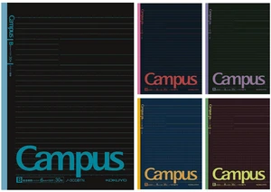 Composition Notebooks, 5 Pack Campus Semi-B5 Comp Book with Dot A 7mm Ruled, 30 Sheets, School Lined Notebook in Black, Journal Notebook for Women Work Study Note Taking. (NO-3CDATNX5) Composition Notebooks, 5 Pack Campus Semi-B5 Comp Book with Dot A 7mm Ruled, 30 Sheets, School Lined Notebook in Black, Journal Notebook for Women Work Study Note Taking. (NO-3CDATNX5)