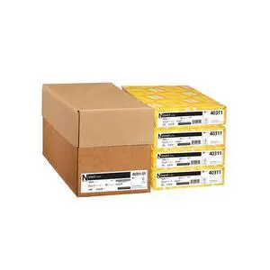 Cardstock, 94 Brightness, 90 lb /163 gsm, 1000 Sheets/Carton, 8.5" x 11", White - 40311-01, (Pack of 4) Cardstock, 94 Brightness, 90 lb /163 gsm, 1000 Sheets/Carton, 8.5" x 11", White - 40311-01, (Pack of 4)