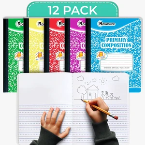 Composition Notebooks Primary Ruled, 12 Pack, 100 Sheets Bulk Primary Composition Notebooks, Draw and Write Journal, Grades K-2, 200 Pages (100 Sheets), Hard Cover, Assorted Colors Composition Notebooks Primary Ruled, 12 Pack, 100 Sheets Bulk Primary Composition Notebooks, Draw and Write Journal, Grades K-2, 200 Pages (100 Sheets), Hard Cover, Assorted Colors