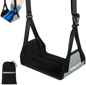 Airplane Foot Fammock, No Collapse Thickened Bamboo Plane Foot Rest Travel Portable Airplane Foot Sling Wing with Thickened Foam & Carry Bag, Long-Flight Travel Essential Designed to Relax Your Feet Airplane Foot Fammock, No Collapse Thickened Bamboo Plane Foot Rest Travel Portable Airplane Foot Sling Wing with Thickened Foam & Carry Bag, Long-Flight Travel Essential Designed to Relax Your Feet