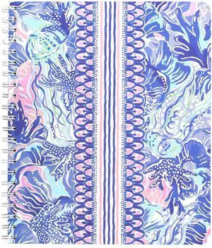 Large Pink/Blue Hardcover Spiral Notebook, 11" x 9.5" with 160 College Ruled Pages, Shade Seeker Large Pink/Blue Hardcover Spiral Notebook, 11" x 9.5" with 160 College Ruled Pages, Shade Seeker