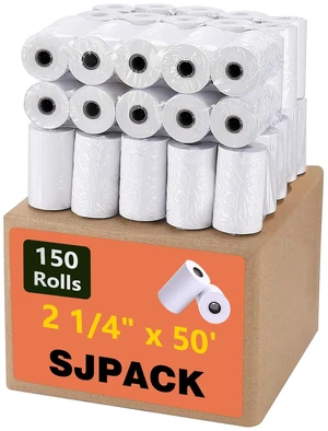 Thermal Paper 2 1/4" x 50' Pos Receipt Paper, 150 rolls Cash Register Roll (150 Rolls / 1 Cartons) Thermal Paper 2 1/4" x 50' Pos Receipt Paper, 150 rolls Cash Register Roll (150 Rolls / 1 Cartons)