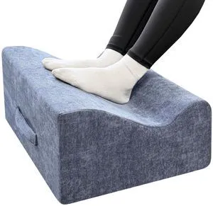 Foot Rest for Under Desk at Work, Soft Ergonomic Footrest, Support Foot Pillow, Leg Elevation Cushion, (Blue+AA) Foot Rest for Under Desk at Work, Soft Ergonomic Footrest, Support Foot Pillow, Leg Elevation Cushion, (Blue+AA)