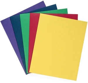 100 Paper 2 Pocket Folders, Letter Size, Assorted Durable Paper, 2 Pockets, Letter Size, for School, Office, and Presentation Use 100 Paper 2 Pocket Folders, Letter Size, Assorted Durable Paper, 2 Pockets, Letter Size, for School, Office, and Presentation Use