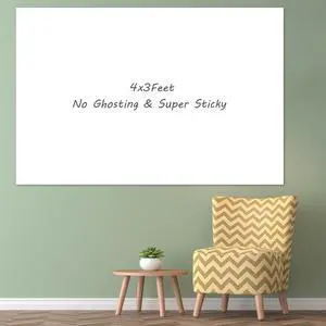 White Board Wallpaper, Modern Style Whiteboard Contact Paper, Super Sticky Whiteboard Sticker Wall Decal on Wall, Table, Doors, No Ghosting, 1 Piece (3 x 4 ft) White Board Wallpaper, Modern Style Whiteboard Contact Paper, Super Sticky Whiteboard Sticker Wall Decal on Wall, Table, Doors, No Ghosting, 1 Piece (3 x 4 ft)