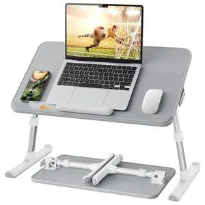 Non-Slip Leather Lap Desk Laptop Bed Tray Table, Laptop Stand for Bed Portable Lightweight Standing Desk for Writing Eating Reading Couch Sofa Floor with Laptop Stopper Non-Slip Leather Lap Desk Laptop Bed Tray Table, Laptop Stand for Bed Portable Lightweight Standing Desk for Writing Eating Reading Couch Sofa Floor with Laptop Stopper