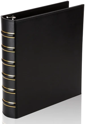 Vintage Hardback 3 Ring Binder 1.5 Inch, Professional Leather Binder 3 Ring, Three Ring Binders Fits 8.5 x 11, D Ring Binders for Photo Album, Home, School and Office Supplies- Black Vintage Hardback 3 Ring Binder 1.5 Inch, Professional Leather Binder 3 Ring, Three Ring Binders Fits 8.5 x 11, D Ring Binders for Photo Album, Home, School and Office Supplies- Black