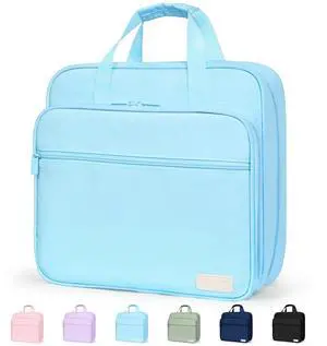 Zipper Binder Bag, 2 Inch 3 Ring O-Ring Binder, 5-Tab Dividers Folder Expanding File Folder, Paper Organizer Holds 900 Sheets, Binder Storage with Handle, School Classroom Office Supplies, Blue Zipper Binder Bag, 2 Inch 3 Ring O-Ring Binder, 5-Tab Dividers Folder Expanding File Folder, Paper Organizer Holds 900 Sheets, Binder Storage with Handle, School Classroom Office Supplies, Blue