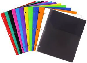Plastic Folders, 2 Pockets and 3 Hole, Letter Size,12 Colors Suitable for organizing school assignments, office documents, and family files. 12 vibrant colors for easy categorization Plastic Folders, 2 Pockets and 3 Hole, Letter Size,12 Colors Suitable for organizing school assignments, office documents, and family files. 12 vibrant colors for easy categorization