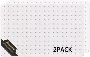Plastic Office Chair Mat for Carpeted Floors, 2 Pack Heavy Duty Floor Mat,Eco-Friendly Series Studded Carpet Desk Chair Mats-30'' x 48'' (30 inches X 48 inches X 2 PCS- NO Lip) Plastic Office Chair Mat for Carpeted Floors, 2 Pack Heavy Duty Floor Mat,Eco-Friendly Series Studded Carpet Desk Chair Mats-30'' x 48'' (30 inches X 48 inches X 2 PCS- NO Lip)