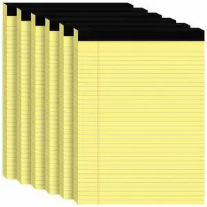 6pcs Legal Pads 8.5 x 11, Perforated Yellow Notepad 8.5x11, 50Sheets/Pad Writing Pads 8.5x11, College Ruled Thick Paper, Lined Note Pads with Sturdy Backing, Office & School Supplies 6pcs Legal Pads 8.5 x 11, Perforated Yellow Notepad 8.5x11, 50Sheets/Pad Writing Pads 8.5x11, College Ruled Thick Paper, Lined Note Pads with Sturdy Backing, Office & School Supplies