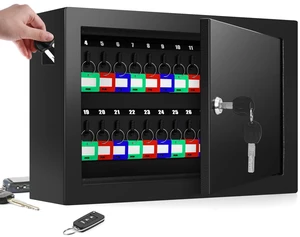 50 Keys Key Cabinet with Drop Slot Anti-Theft Key Lock Box with Key Tags, Adjustable Key Organizer Wall Safe for Car Office House Garage Rental Business 50 Keys Key Cabinet with Drop Slot Anti-Theft Key Lock Box with Key Tags, Adjustable Key Organizer Wall Safe for Car Office House Garage Rental Business