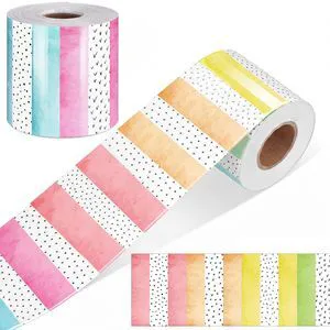 Classroom Bulletin Board Border Stripe 65 Ft,Watercolor Polka Dots Straight Edge Rolled Paper, Classroom Bulletin Boards Decoration, Teacher Supplies, School Displays, Versatile Home Decor Classroom Bulletin Board Border Stripe 65 Ft,Watercolor Polka Dots Straight Edge Rolled Paper, Classroom Bulletin Boards Decoration, Teacher Supplies, School Displays, Versatile Home Decor
