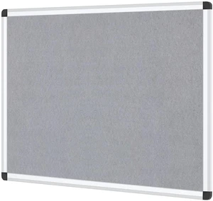Notice Board Felt Gray, 48 X 36 Inches, Silver Aluminium Frame Notice Board Felt Gray, 48 X 36 Inches, Silver Aluminium Frame