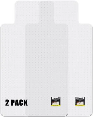 Office Chair Mat for Carpet,2Pack Clear Heavy Duty Computer Chair Mat 32''x55'', Under Desk Protector Carpeted Floors Mat with Lip, Easy Chair Movement,Ship Flat Office Chair Mat for Carpet,2Pack Clear Heavy Duty Computer Chair Mat 32''x55'', Under Desk Protector Carpeted Floors Mat with Lip, Easy Chair Movement,Ship Flat