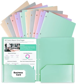 3 Hole Pocket Folder, 10 Pcs Pastel Color, Plastic Folder for 3 Ring Binder Heavy Duty, with Pockets, 3-Hole Punched, Binder Folders for Documents, School Supplies, Office, Business 3 Hole Pocket Folder, 10 Pcs Pastel Color, Plastic Folder for 3 Ring Binder Heavy Duty, with Pockets, 3-Hole Punched, Binder Folders for Documents, School Supplies, Office, Business