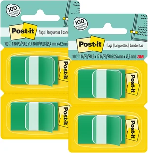 Flags, 50/Dispenser, 2 Dispensers/Pack, 1 in Wide, Green (680-GN2) (Pack of 2) Flags, 50/Dispenser, 2 Dispensers/Pack, 1 in Wide, Green (680-GN2) (Pack of 2)