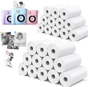 24 Rolls Kids Camera Paper Roll Refill Compatible with Most Instant Print Cameras for Kids BPA Free 2.24"x0.98" 24 Rolls Kids Camera Paper Roll Refill Compatible with Most Instant Print Cameras for Kids BPA Free 2.24"x0.98"