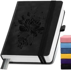 Lined Journal Notebook 365 Pages, A5 Leather Journals for Writing Women & Men, Hardcover Notebook with 100GSM Thick Paper, Daily Journal Notebook for Travel, Work, School, Note Taking, College Ruled Lined Journal Notebook 365 Pages, A5 Leather Journals for Writing Women & Men, Hardcover Notebook with 100GSM Thick Paper, Daily Journal Notebook for Travel, Work, School, Note Taking, College Ruled
