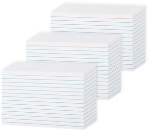 240GSM/90LB 4x6 Heavy Weight Lined Note Cards White 300 Pack White Index Cards 4 x 6 Single Sided Ruled Flashcards for Studying, Note Taking and To Do List 240GSM/90LB 4x6 Heavy Weight Lined Note Cards White 300 Pack White Index Cards 4 x 6 Single Sided Ruled Flashcards for Studying, Note Taking and To Do List