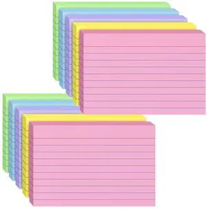 Index Cards 4x6, 400 Sheets, Ruled Color Flash Cards Premium Note Cards 4x6 4x6 Cards for Effective Studying and Note Taking, Essential for School, College & Office, Home Organization & Study Supplies Index Cards 4x6, 400 Sheets, Ruled Color Flash Cards Premium Note Cards 4x6 4x6 Cards for Effective Studying and Note Taking, Essential for School, College & Office, Home Organization & Study Supplies