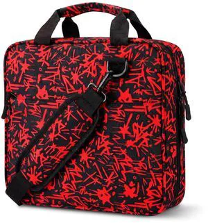 Zipper Binder Folder Keeper with Strap 2", 3 Ring, Red, Lightning Dark Red Black, Multi-Pocket Zipper Bag, Fabric, 13" Laptop 5-Tab Expanding File Folder, Women Men, Office Middle High School Zipper Binder Folder Keeper with Strap 2", 3 Ring, Red, Lightning Dark Red Black, Multi-Pocket Zipper Bag, Fabric, 13" Laptop 5-Tab Expanding File Folder, Women Men, Office Middle High School