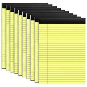 10 Pack Yellow Legal Pads 8.5x11 Wide Ruled Yellow Notepad 8.5x11 Note Pads 28 Lines Wide Ruled Double-Sided Printing Yellow Notepads 30 Sheets/Pad Letter Size Writing Pads 70gsm Universal Writing Pad 10 Pack Yellow Legal Pads 8.5x11 Wide Ruled Yellow Notepad 8.5x11 Note Pads 28 Lines Wide Ruled Double-Sided Printing Yellow Notepads 30 Sheets/Pad Letter Size Writing Pads 70gsm Universal Writing Pad