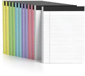 12 Pack Color Legal Pads 8.5 x 11 College Ruled Paper Note Pads Narrow Ruled 50 Sheets per Notepad Perforated Writing Pad Durable Sturdy Back 8x11 Pads of Paper Pink Purple Blue Green White Yellow 12 Pack Color Legal Pads 8.5 x 11 College Ruled Paper Note Pads Narrow Ruled 50 Sheets per Notepad Perforated Writing Pad Durable Sturdy Back 8x11 Pads of Paper Pink Purple Blue Green White Yellow