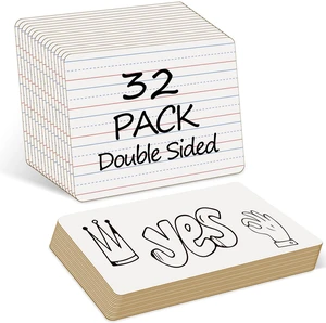 32 Pack Dry Erase Boards, 9"x12" Double Sided Easel Small Whiteboards with Lines for Kids, Education Teacher Classroom Bulk, Mini Portable Drawing Writing White Boards Lined Lapboards for Students 32 Pack Dry Erase Boards, 9"x12" Double Sided Easel Small Whiteboards with Lines for Kids, Education Teacher Classroom Bulk, Mini Portable Drawing Writing White Boards Lined Lapboards for Students