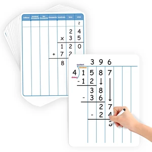 12 Pack Long Division Dry Erase Board Card,12" x 9" Multiplication Small Whiteboard Math Manipulatives for Kids Student Classroom Must Have Homeschool Teacher Supplies Learning Activities 12 Pack Long Division Dry Erase Board Card,12" x 9" Multiplication Small Whiteboard Math Manipulatives for Kids Student Classroom Must Have Homeschool Teacher Supplies Learning Activities