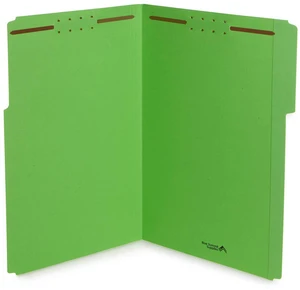 50 Fastener File Folders, Legal, Heavy Duty, Green Heavy-duty 14pt, Reinforced 1/3 Top Tab, Legal Size, Embedded Fasteners, for Legal, Medical, and Office Records 50 Fastener File Folders, Legal, Heavy Duty, Green Heavy-duty 14pt, Reinforced 1/3 Top Tab, Legal Size, Embedded Fasteners, for Legal, Medical, and Office Records