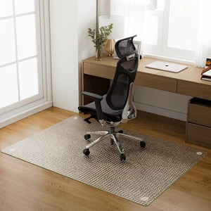 36"x46" Tempered Glass Chair Mat Checkered Patterned Heavy Duty Floor Mats Protector for Hardwood Floors & Carpet, Decorative Home and Office Desk 36"x46" Tempered Glass Chair Mat Checkered Patterned Heavy Duty Floor Mats Protector for Hardwood Floors & Carpet, Decorative Home and Office Desk