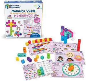 MathLink Cubes Kindergarten Math Activity Set Mathtastics! - Classroom Must Haves, Preschool Activities, Teacher School Supplies, Toddler Montessori Toys, Math Manipulatives MathLink Cubes Kindergarten Math Activity Set Mathtastics! - Classroom Must Haves, Preschool Activities, Teacher School Supplies, Toddler Montessori Toys, Math Manipulatives