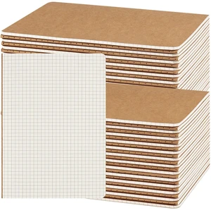 50 Pack A5 Kraft Notebooks Bulk, 8.15x5.5 Inches Graph Paper Journaling Notebooks, Notebooks for Work, Composition Notebooks for School, Journal Notebooks for Office, 60 Pages 50 Pack A5 Kraft Notebooks Bulk, 8.15x5.5 Inches Graph Paper Journaling Notebooks, Notebooks for Work, Composition Notebooks for School, Journal Notebooks for Office, 60 Pages