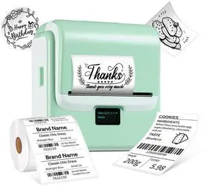 Label Maker Machine with Tape, 3 Inch Bluetooth Label Printer T003 Compatible with Phone & PC, Sticker Printer for Small Business, Home, School, Thermal Barcode Printer with Multiple Templates Label Maker Machine with Tape, 3 Inch Bluetooth Label Printer T003 Compatible with Phone & PC, Sticker Printer for Small Business, Home, School, Thermal Barcode Printer with Multiple Templates