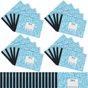 Half Composition Books,Light Blue,Snowflake 20 Pack Bulk Journals for School Students, Wide Ruled 80 Sheets, 11/32 Inch Spacing, 4-7/8x7-1/2 Size, Primary Covers Half Composition Books,Light Blue,Snowflake 20 Pack Bulk Journals for School Students, Wide Ruled 80 Sheets, 11/32 Inch Spacing, 4-7/8x7-1/2 Size, Primary Covers