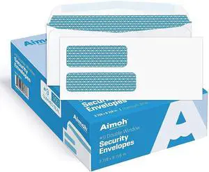 #9 Envelopes Gummed Security Double Window Envelopes 500 Count Double window, Gummed closure, Security tinted, 24 LB paper, 3-7/8 x 8-7/8 For invoices, statements & legal documents (30129) #9 Envelopes Gummed Security Double Window Envelopes 500 Count Double window, Gummed closure, Security tinted, 24 LB paper, 3-7/8 x 8-7/8 For invoices, statements & legal documents (30129)