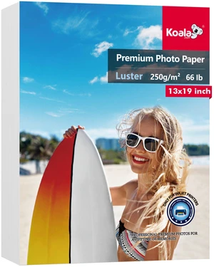 Photo Paper Resin Coated 13x19 Inch Luster Photo Printer Paper 66lb for Inkjet Printer Water-Resistant Soft Gloss 50 Sheets Photo Paper Resin Coated 13x19 Inch Luster Photo Printer Paper 66lb for Inkjet Printer Water-Resistant Soft Gloss 50 Sheets